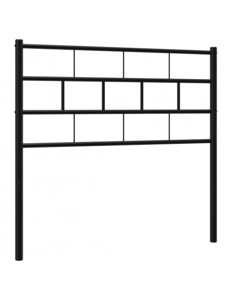 Testiera in Metallo Nero 107 cm