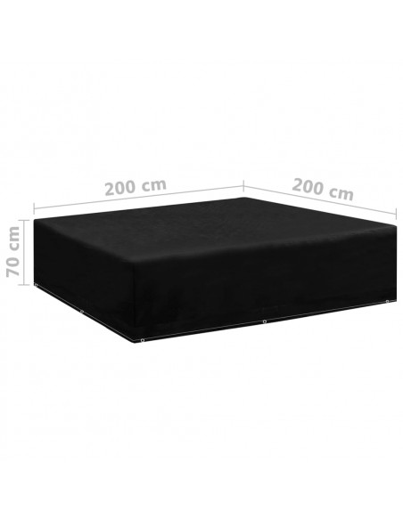 Coperture Arredi Giardino 2 pz 8 Occhielli 200x200x70 cm