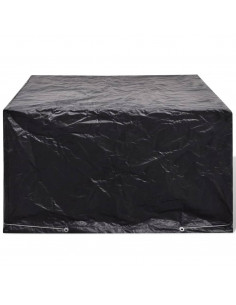 Coperture Arredi Giardino 2pz Polyrattan 8 Occhielli 172x113cm