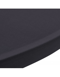 Coperture Elastiche per Tavoli 4 pz 60 cm Antracite