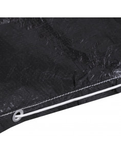 Coperture per Mobili da Giardino 2 pz 6 Occhielli 160x80x75 cm