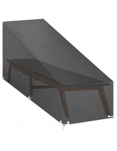 Coperture Sdraio 2pz 12 Occhielli 205x75x40/70 cm Polietilene