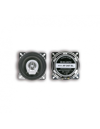 Coppia altoparlanti auto Majestic 040240 SERIE TITANIUM Ap 240T Silver