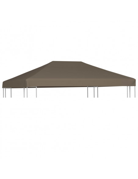 Copertura Superiore per Gazebo 310 g/m² 3x3m Grigio Talpa