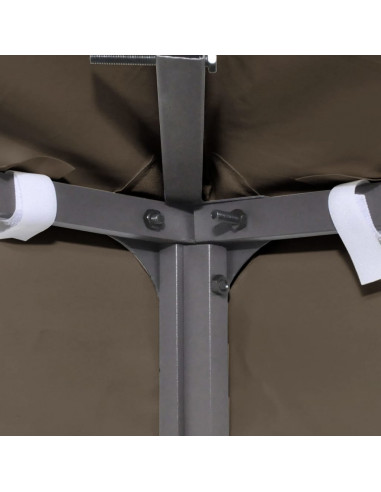 Copertura Superiore per Gazebo 310 g/m² 3x3m Grigio Talpa