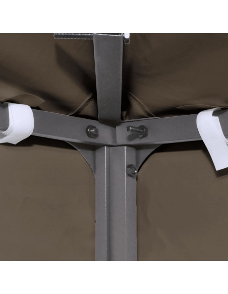 Copertura Superiore per Gazebo 310 g/m² 3x4m Grigio Talpa