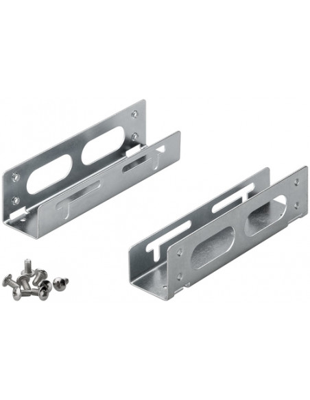 COPPIA FRAME UNIVERSALE IN METALLO CON VITI HD 3,5 PER MONTAGGIO SU ALLOGGIAMENTI 5.25