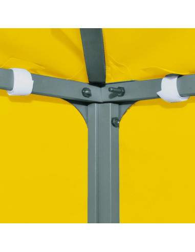 Copertura Superiore per Gazebo a 2 Strati 310 g/m² 3x3 m Gialla