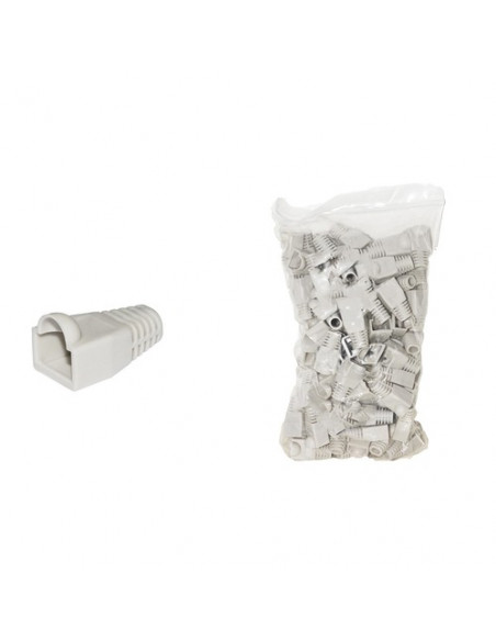COPRI CONNETTORE PLUG LINK 6mm PER PLUG RJ45 8 POLI CAVO CAT 5E-6 COLORE GRIGIO CONF. DA 100PZ