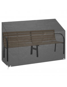 Copri Panche Giardino 2pz 8Occhielli 190x70x70/88cm Polietilene