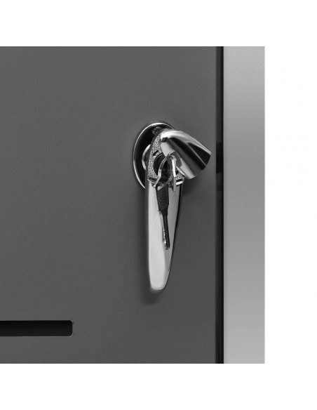 Copribidone per Spazzatura Singolo 69x77,5x112,5cm Acciaio Inox