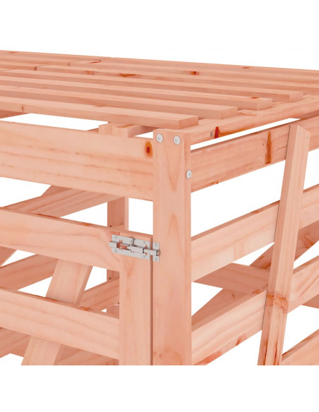 Copribidone Quadruplo in Legno Massello di Douglas
