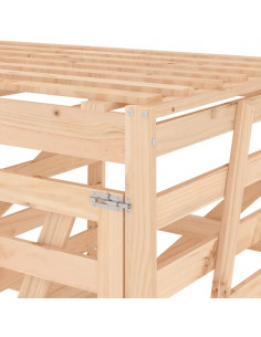 Copribidone Triplo in Legno Massello di Pino