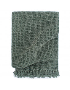 Copriletto in Cotone 125x150 cm Verde Scuro 2