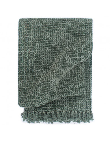 Copriletto in Cotone 125x150 cm Verde Scuro