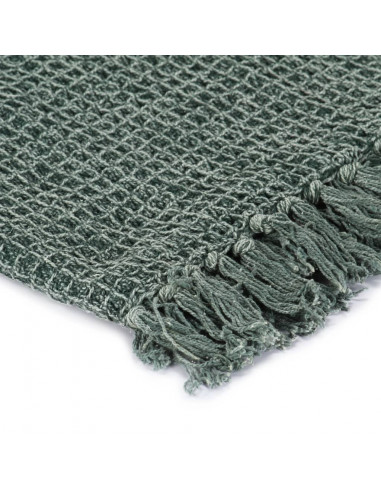 Copriletto in Cotone 125x150 cm Verde Scuro