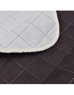 Copriletto Reversibile Beige/Marrone 220 x 240 cm