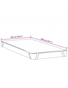 Coprimaterasso Bianco 100x200 cm Impermeabile