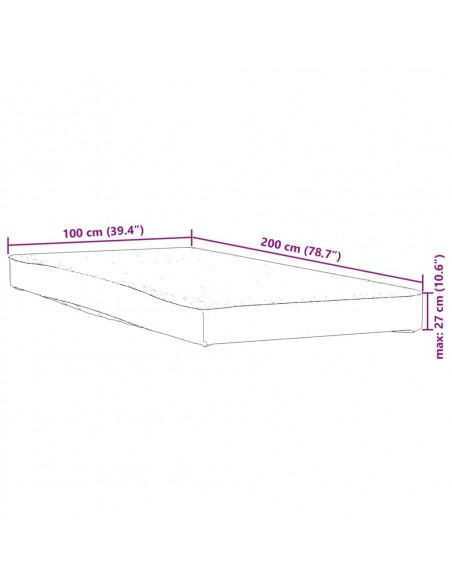 Coprimaterasso Bianco 100x200 cm Impermeabile