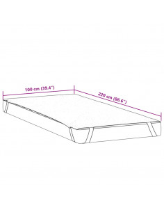 Coprimaterasso Bianco 100x220 cm Impermeabile