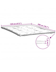 Coprimaterasso Bianco 120x200 cm
