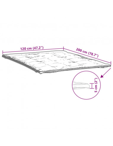 Coprimaterasso Bianco 120x200 cm