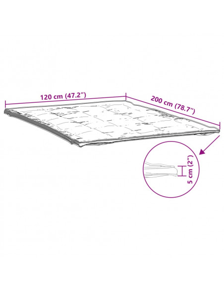 Coprimaterasso Bianco 120x200 cm