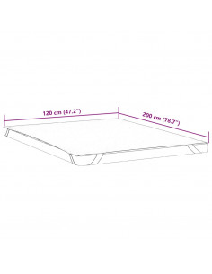 Coprimaterasso Bianco 120x200 cm Impermeabile