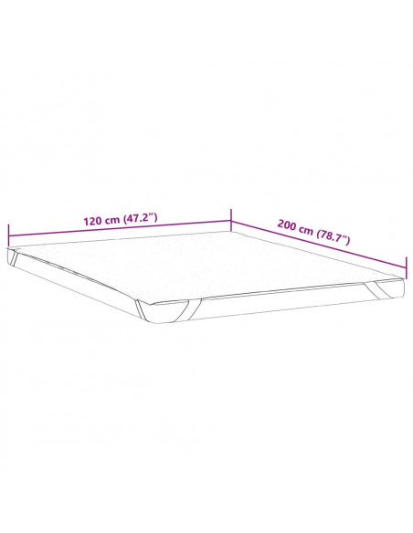 Coprimaterasso Bianco 120x200 cm Impermeabile