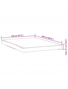 Coprimaterasso Bianco 120x220 cm Impermeabile