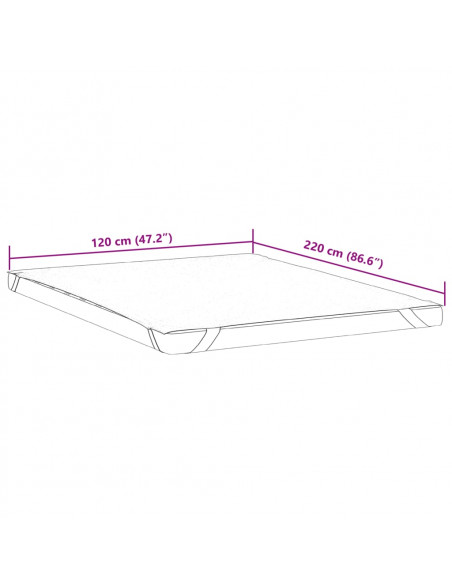 Coprimaterasso Bianco 120x220 cm Impermeabile