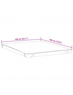 Coprimaterasso Bianco 140x190 cm Impermeabile
