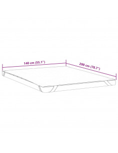 Coprimaterasso Bianco 140x200 cm Impermeabile