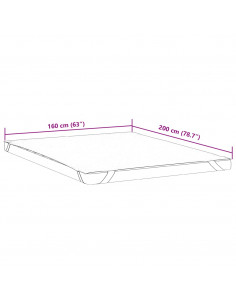 Coprimaterasso Bianco 160x200 cm Impermeabile