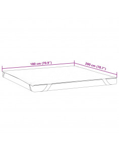 Coprimaterasso Bianco 180x200 cm Impermeabile