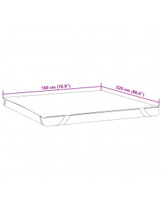 Coprimaterasso Bianco 180x220 cm Impermeabile