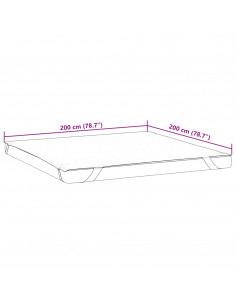 Coprimaterasso Bianco 200x200 cm Impermeabile