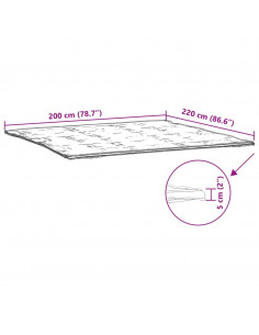 Coprimaterasso Bianco 200x220 cm
