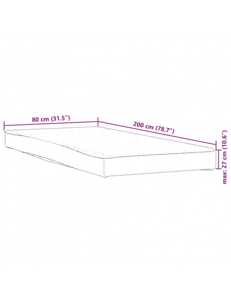 Coprimaterasso Bianco 80x200 cm Impermeabile