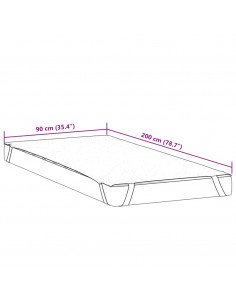 Coprimaterasso Bianco 90x200 cm Impermeabile