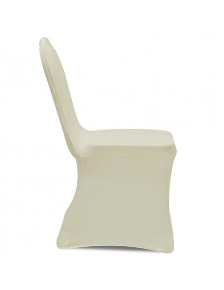 Coprisedia in Tessuto Elasticizzato Crema 12 pz