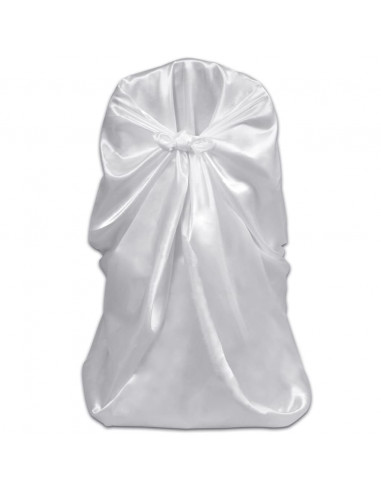 Coprisedia per Feste di Matrimonio 12 pz Bianca