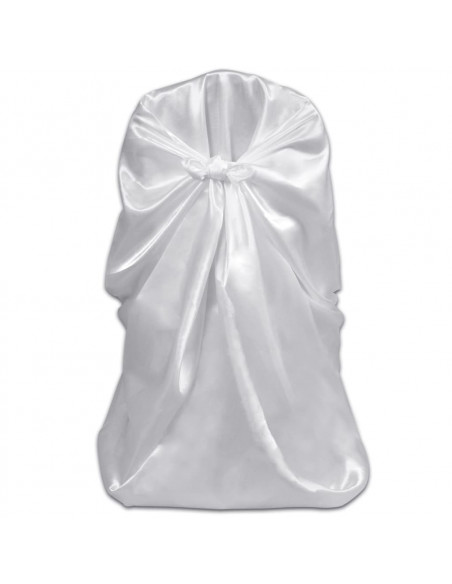 Coprisedia per Feste di Matrimonio 12 pz Bianca