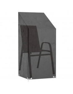 Coprisedie Giardino 2pz 8 Occhielli 65x65x110/150cm Polietilene