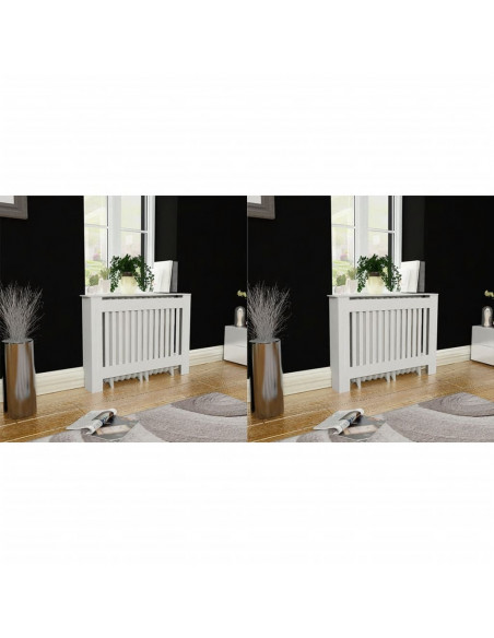 Copritermosifoni 2 pz in MDF 112 cm Bianco