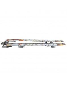 Copriwater 2pz con Chiusura Ammortizzata in MDF Design Ciottoli