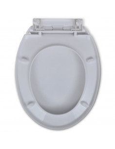 Copriwater a Chiusura Ammortizzata Bianco Ovale