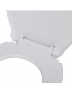 Copriwater a Chiusura Rallentata 2pz Plastica Bianco