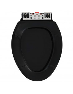 Copriwater Ammortizzato a Sgancio Rapido Nero