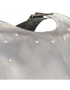 Corazza da Cavaliere Medievale Replica LARP Argento in Acciaio